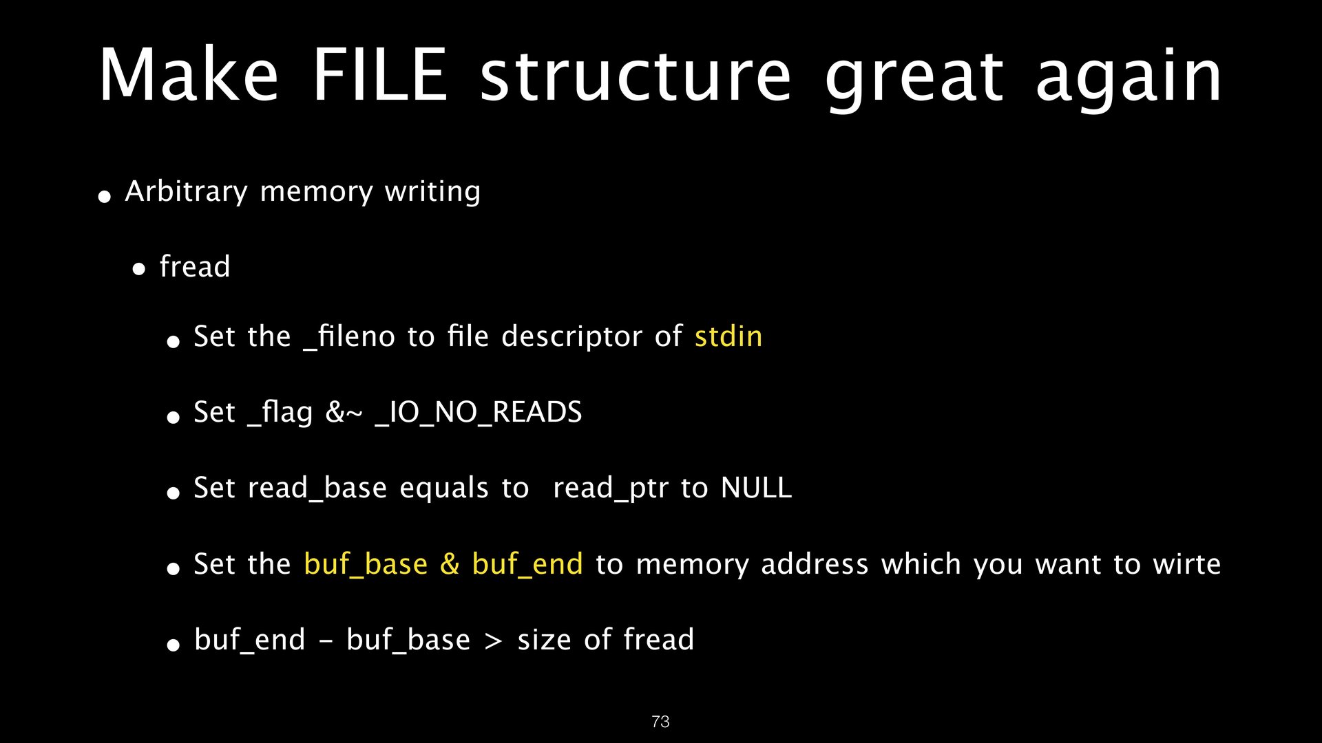 FILE Structures page 73